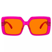 eyekeeper.com Oversized 100% Blue Blocking Glasses Orange Lens Metalless Screwless R2311-B98 Eyeglasses