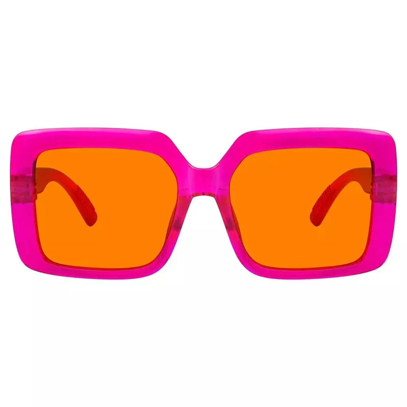 eyekeeper.com Oversized 100% Blue Blocking Glasses Orange Lens Metalless Screwless R2311-B98 Eyeglasses