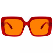 eyekeeper.com Oversized 100% Blue Blocking Glasses Orange Lens Metalless Screwless R2311-B98 Eyeglasses
