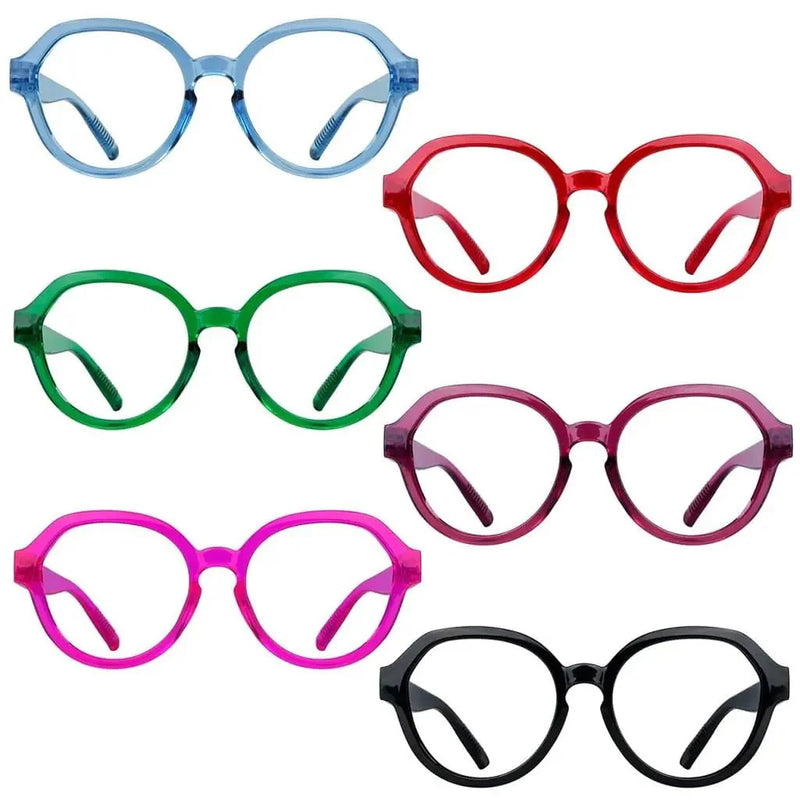 eyekeeper.com Oversized 6 Pack Metalless Screwless Thick Spring Hinge Reading Glasses NR2317 Eyeglasses