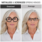 eyekeeper.com Oversized 6 Pack Screwless Metalless Round Reading Glasses R2313 Eyeglasses