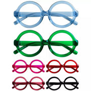 eyekeeper.com 6 Pack 30% Blue Light Blocking Metalless Screwless Round Glasses R2313-B15 Eyeglasses