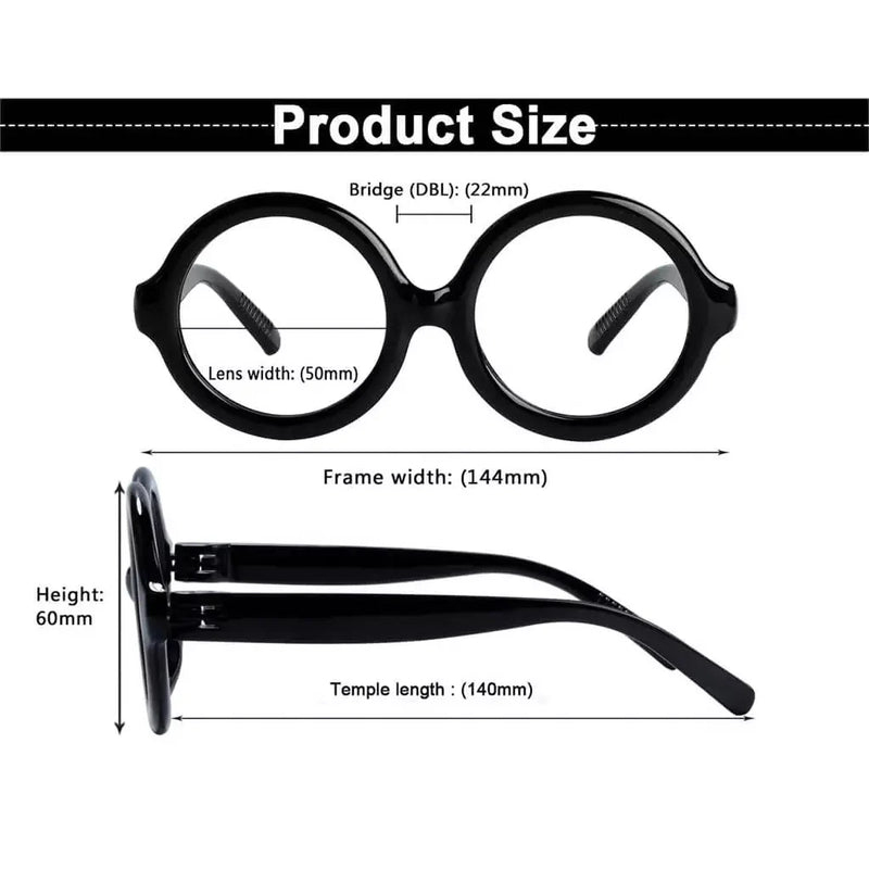 eyekeeper.com Oversized 6 Pack Screwless Metalless Round Reading Glasses R2313 Eyeglasses