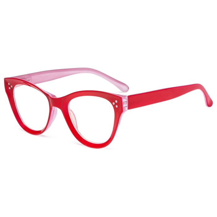 Eyekeeper - Cat-Eye Reading Glasses Thicker Frame Readers R9108