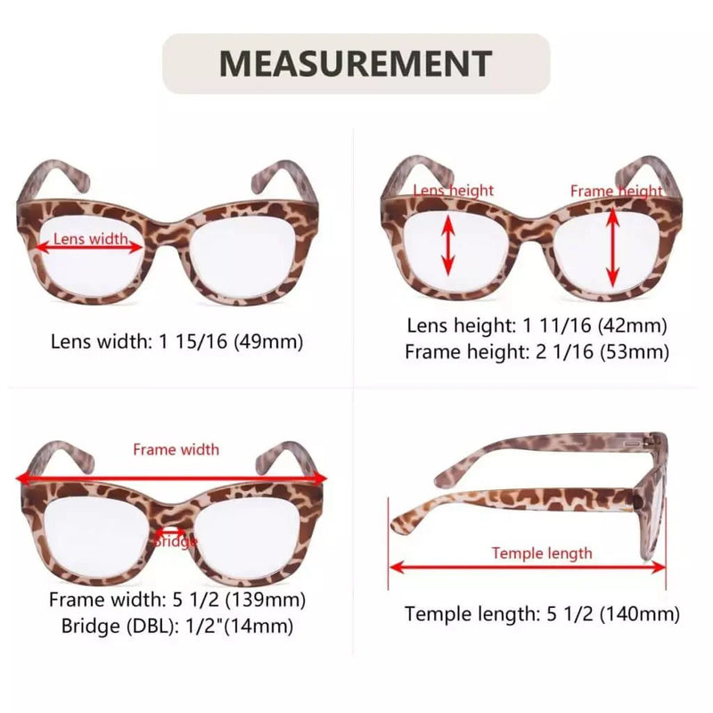 eyekeeper.com Oversized Retro Reading Glasses Thick Square Design Readers FH1555 Eyeglasses