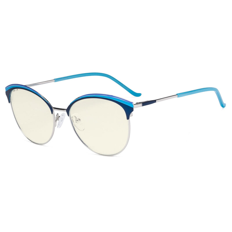eyekeeper.com Oval Blue Light Filter Eyeglasses LX19030-BB40 Eyeglasses