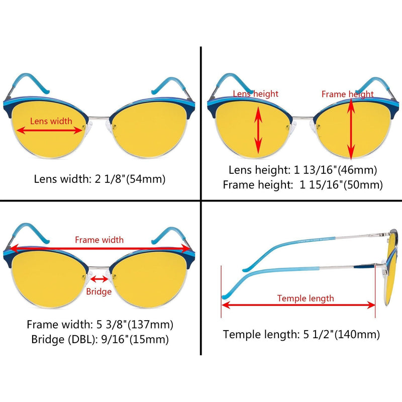 eyekeeper.com Oval Blue Light Blocking Eyeglasses LX19030-BB90 Eyeglasses