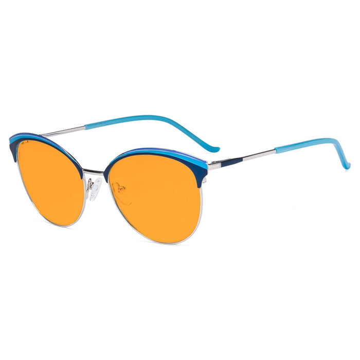 Eyekeeper - Chic Oval Blue Light Blocking Eyeglasses Lx19030-Bb98