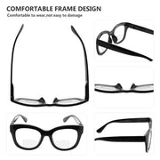 eyekeeper.com Oversized Square Trendy Bifocal Reading Glasses BR1555 Eyeglasses