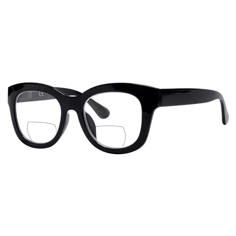 eyekeeper.com Oversized Square Trendy Bifocal Reading Glasses BR1555 Eyeglasses