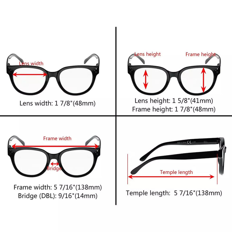 eyekeeper.com Stylish Reading Glasses Thicker Frame Readers R9110 Eyeglasses
