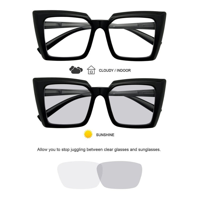 Eyekeeper.Com - Oversized Transition Photochromic Readers Bsr2141