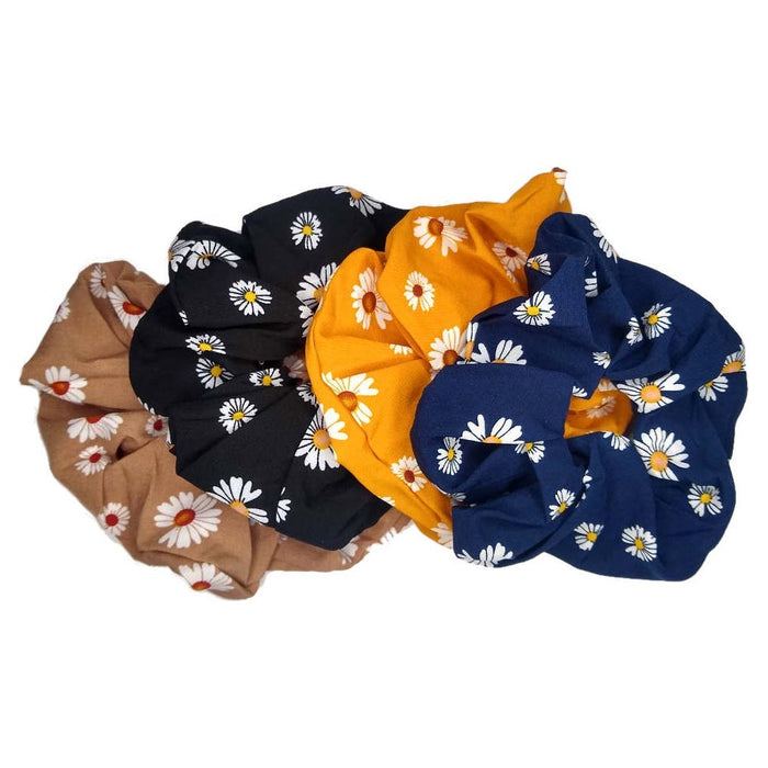 Threddies Oversized Daisy Floral Scrunchies