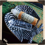 WhiteWitchParlour.com OWL INCENSE BURNER DISH. Aluminum Tray. Incense Stick & Cone Holder. Tools & Accessories