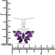 Bids.com 1.65 Carat Genuine Amethyst .925 Sterling Silver Pendant Pendants