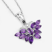 Bids.com 1.65 Carat Genuine Amethyst .925 Sterling Silver Pendant Pendants