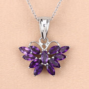 Bids.com 1.65 Carat Genuine Amethyst .925 Sterling Silver Pendant Pendants