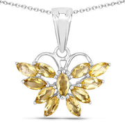 Bids.com 1.32 Carat Genuine Citrine .925 Sterling Silver Pendant Pendants