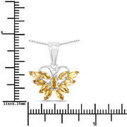 Bids.com 1.32 Carat Genuine Citrine .925 Sterling Silver Pendant Pendants