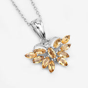 Bids.com 1.32 Carat Genuine Citrine .925 Sterling Silver Pendant Pendants