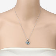 Bids.com 1.76 Carat Genuine Swiss Blue Topaz .925 Sterling Silver Pendant Pendants