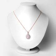 Bids.com 4.26 Carat Genuine Kunzite and White Topaz .925 Sterling Silver Pendant Pendants