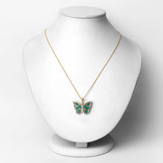 Bids.com 1.91 Carat Genuine Emerald and White Zircon .925 Sterling Silver Pendant Pendants