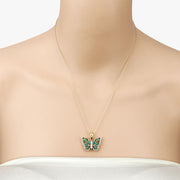 Bids.com 1.91 Carat Genuine Emerald and White Zircon .925 Sterling Silver Pendant Pendants