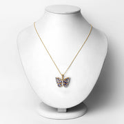 Bids.com 1.75 Carat Genuine Tanzanite and White Zircon .925 Sterling Silver Pendant Pendants