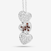 Bids.com 0.45 Carat Genuine Red Diamond and White Diamond .925 Sterling Silver Pendant Pendants
