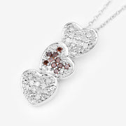 Bids.com 0.45 Carat Genuine Red Diamond and White Diamond .925 Sterling Silver Pendant Pendants