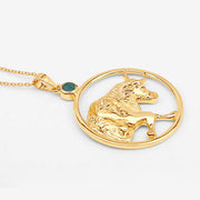 Bids.com 0.23 Carat Genuine Emerald .925 Sterling Silver Pendant Pendants
