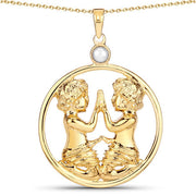 Bids.com 0.45 Carat Genuine Pearl .925 Sterling Silver Pendant Pendants