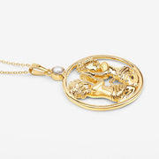 Bids.com 0.45 Carat Genuine Pearl .925 Sterling Silver Pendant Pendants