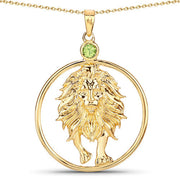 Bids.com 0.24 Carat Genuine Peridot .925 Sterling Silver Pendant Pendants
