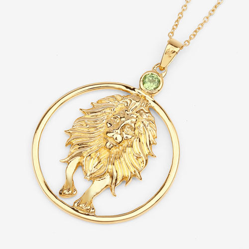 Bids.com 0.24 Carat Genuine Peridot .925 Sterling Silver Pendant Pendants