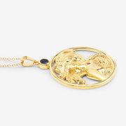Bids.com 0.27 Carat Genuine Blue Sapphire .925 Sterling Silver Pendant Pendants