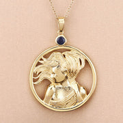 Bids.com 0.27 Carat Genuine Blue Sapphire .925 Sterling Silver Pendant Pendants