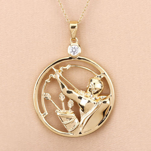 Bids.com 0.33 Carat Genuine White Zircon .925 Sterling Silver Pendant Pendants