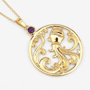 Bids.com 0.24 Carat Genuine Amethyst .925 Sterling Silver Pendant Pendants