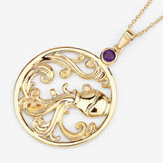 Bids.com 0.24 Carat Genuine Amethyst .925 Sterling Silver Pendant Pendants