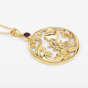 Bids.com 0.24 Carat Genuine Amethyst .925 Sterling Silver Pendant Pendants