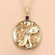 Bids.com 0.24 Carat Genuine Amethyst .925 Sterling Silver Pendant Pendants