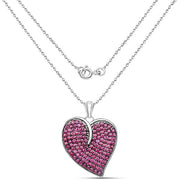 Bids.com 4.98 Carat Genuine Ruby .925 Sterling Silver Pendant Pendants