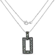 Bids.com 0.36 Carat Genuine Green Diamond .925 Sterling Silver Pendant Pendants