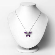 Bids.com 3.90 Carat Genuine Amethyst .925 Sterling Silver Pendant Pendants White Smoke