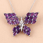 Bids.com 3.90 Carat Genuine Amethyst .925 Sterling Silver Pendant Pendants Peach Puff