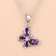 Bids.com 0.60 Carat Genuine Amethyst .925 Sterling Silver Pendant Pendants