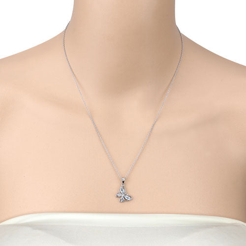 Bids.com 0.78 Carat Genuine Blue Topaz .925 Sterling Silver Pendant Pendants