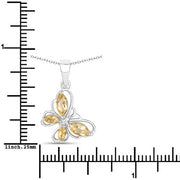 Bids.com 0.62 Carat Genuine Citrine .925 Sterling Silver Pendant Pendants